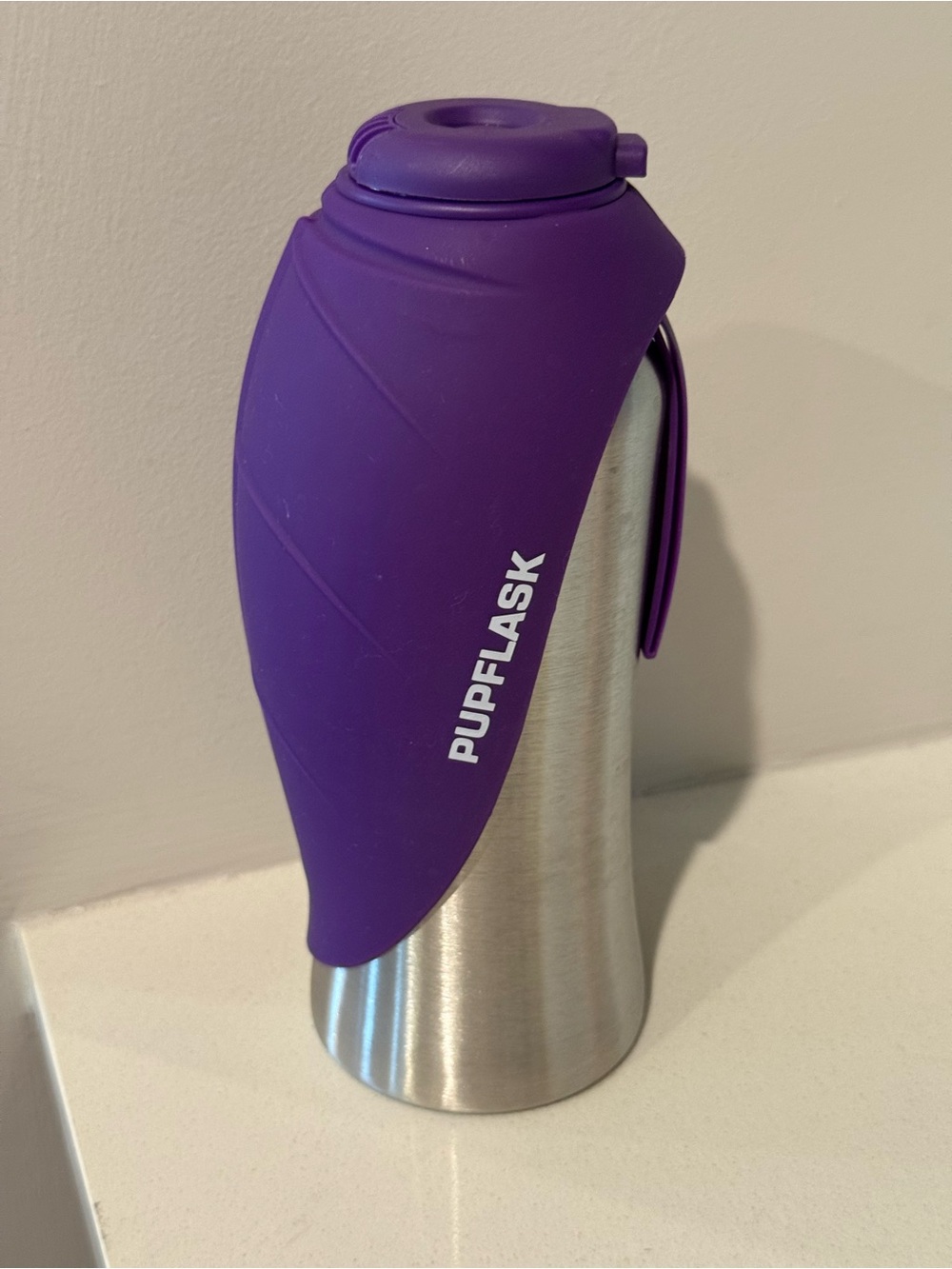 PupFlask Portable Dog Water Bottle 27oz Purple